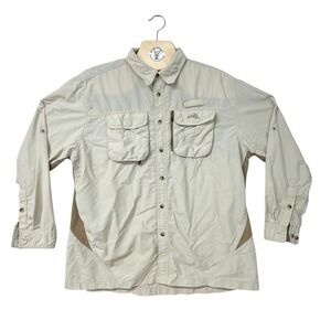 Natural Gear‎ Outdoor Fishing Hiking Shirt Long Sleeve Beige XL